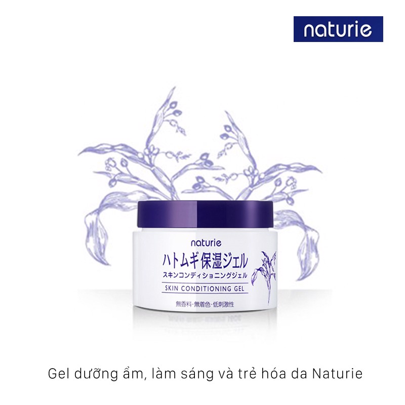 Kem Dưỡng Ẩm Ý Dĩ Naturie Hatomugi Skin Conditioning Gel 180g- Hàng Nhật nội địa