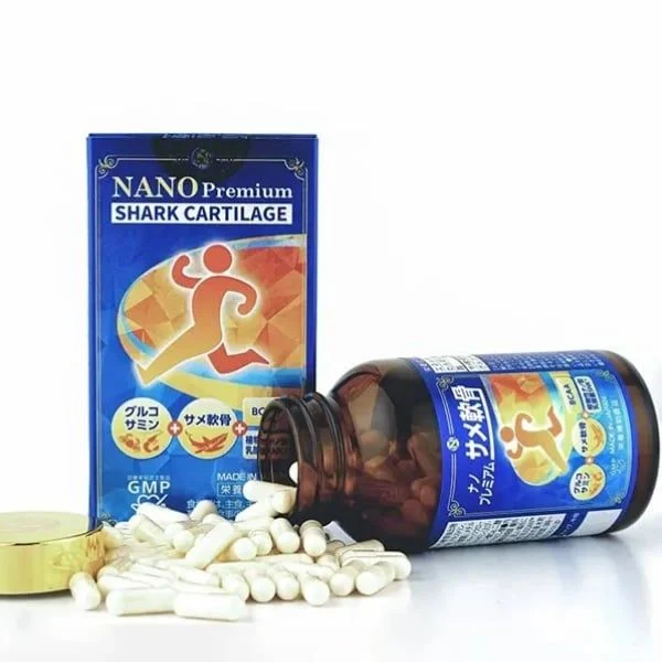 Viên Uống Bổ Xương Khớp Chiết Xuất Sụn Cá Mập Nano Premium Shark Cartilage Nichiei Bussan 150 viên - Hàng Nhật chính hãng