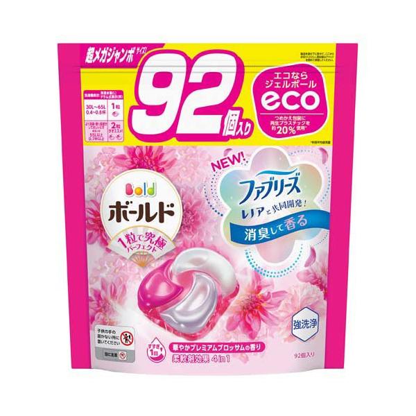 Viên giặt túi Bold Gell Ball 4D màu hồng 92 viên - Hàng Nhật nội địa