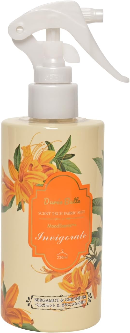 Nước hoa quần áo Duree Balle 230ml, hương cam Bergamot và hoa phong lữ (cam)- Hàng Nhật nội địa