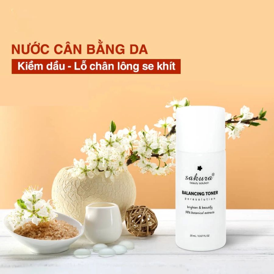 Nước cân bằng da SAKURA Balancing Toner 20ml