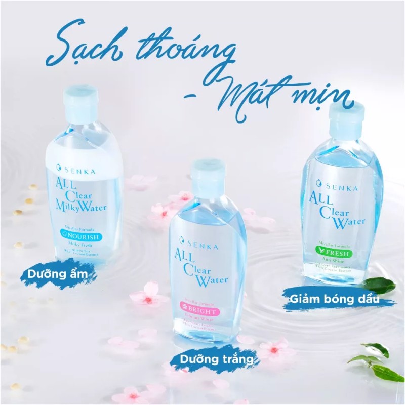 Nước tẩy trang ngăn ngừa mụn Senka 230ml- Hàng Nhật nội địa