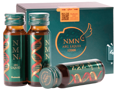 Nước uống trẻ hóa, tái tạo làn da NMN+ ARG Liquid 12000 (10 lọ x 30ml) - Hàng Nhật nội địa
