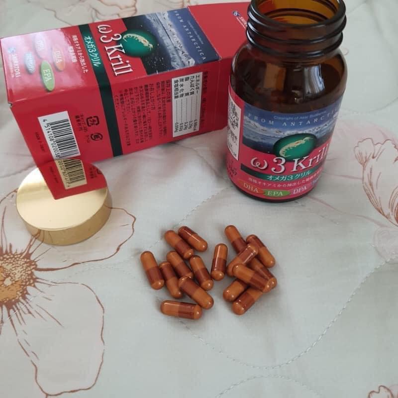 Viên uống bổ sung Omega 3 Krill Shiratori 80 viên (Nội địa) - Hàng Nhật nội địa