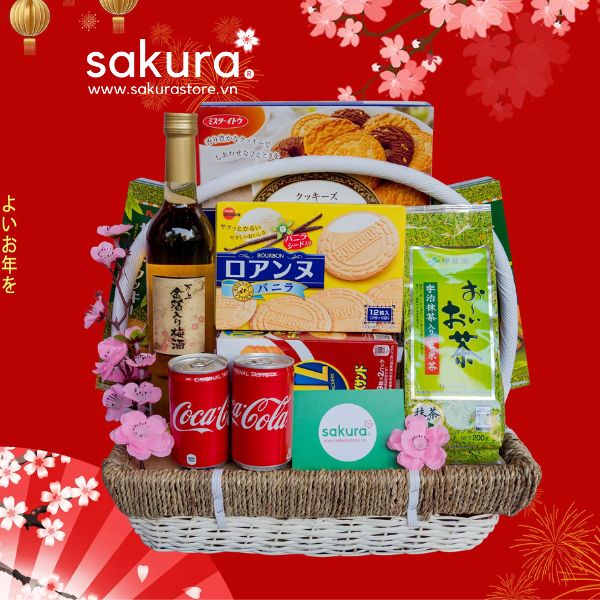 Giỏ quà tết Nhật Bản Xuân Phúc Lộc
