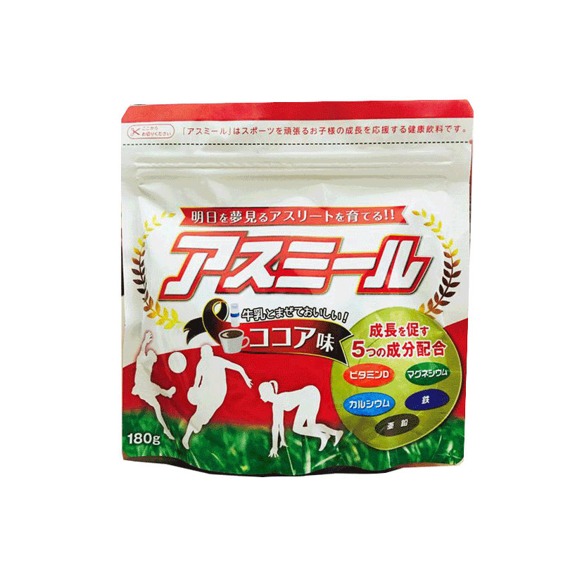 Sữa Phát Triển Chiều Cao ASUMIRU gói 180g Dành Cho Bé Từ 3-16 Tuổi ( vị ca cao)