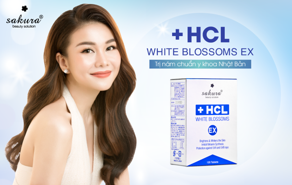 Viên Uống Giảm Nám Tàn Nhang SAKURA WHITE BLOSSOMS HCL EX