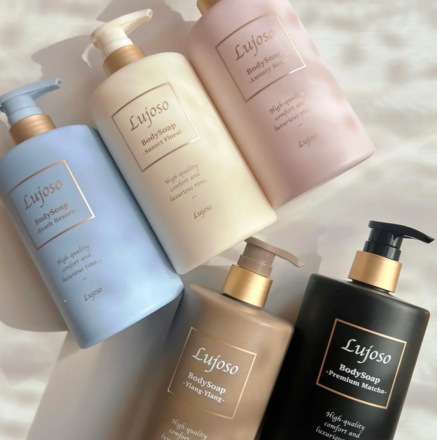 Sữa tắm Lujoso Luxury Rose (nàu hồng) 400ml - Hàng Nhật nội địa