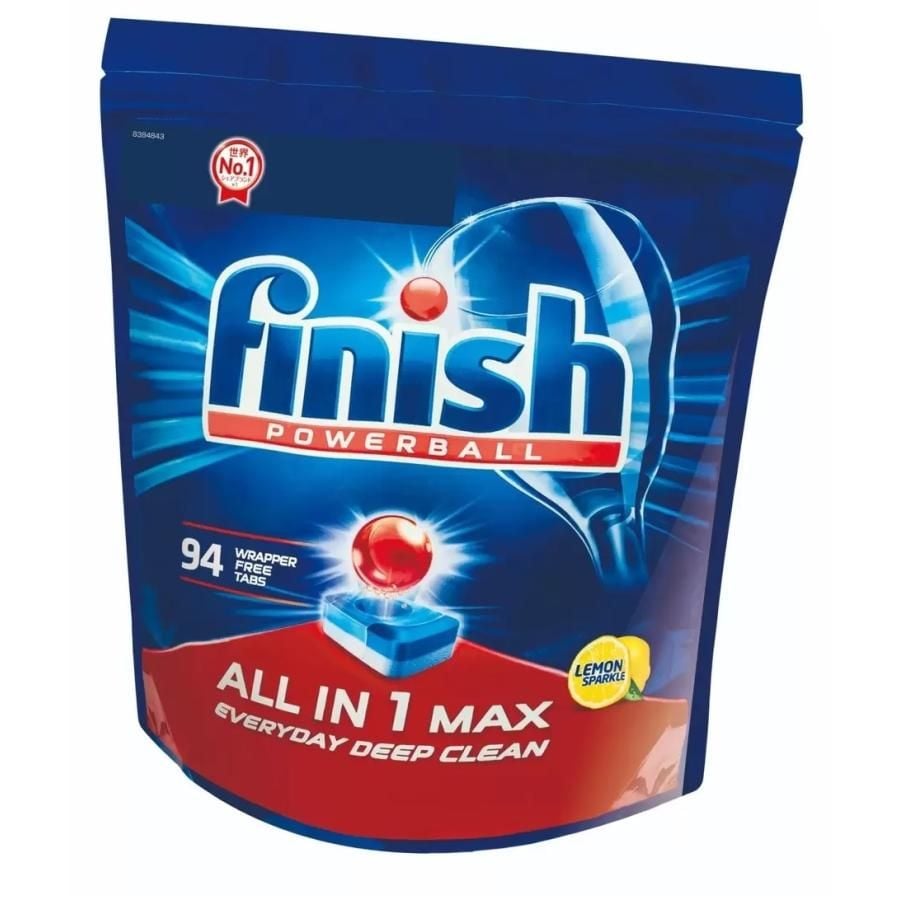 Viên rửa bát Finish nhiều chức năng (all in 1) hàng Châu Âu xuất Nhật túi 94 viên - Hàng Nhật nội địa