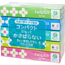 Set 5 hộp khăn giấy ăn Nepia 5x 150 tờ đôi - Hàng Nhật nội địa