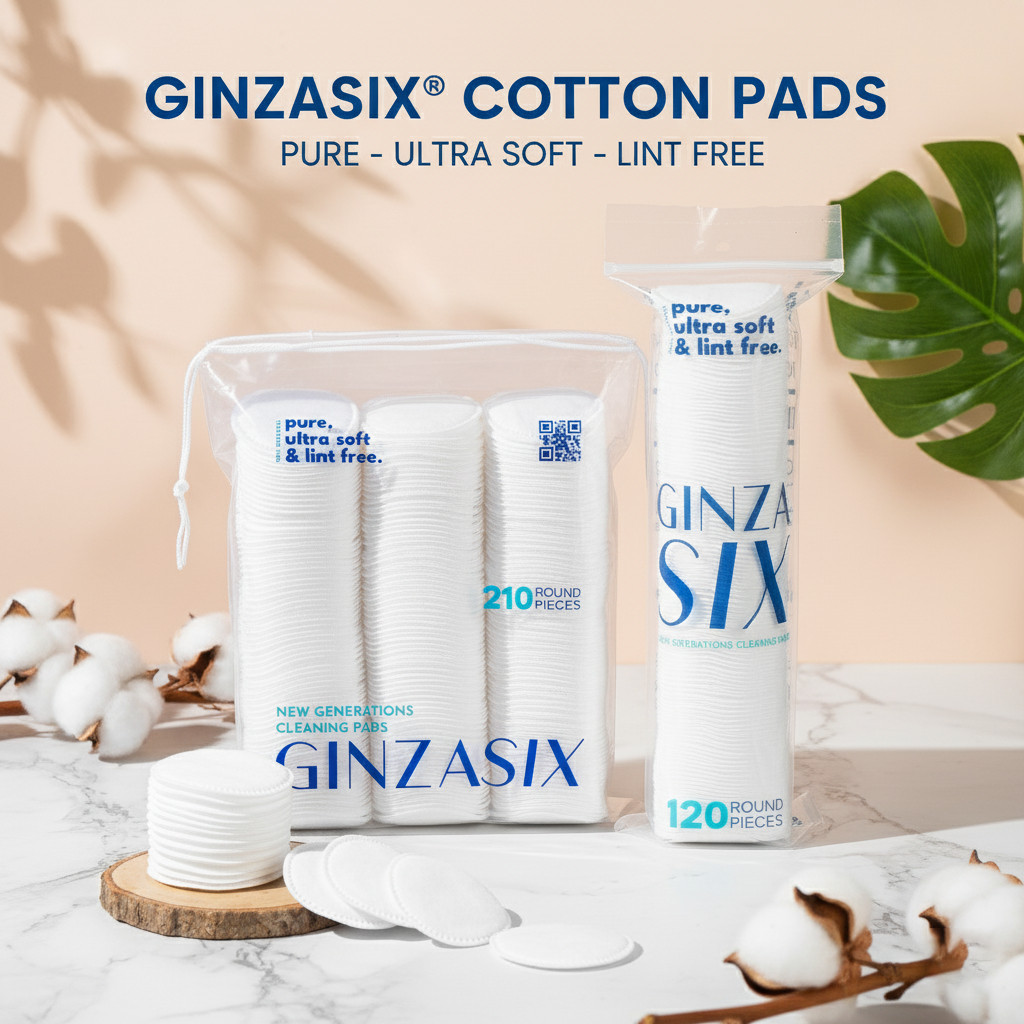 Bông tẩy trang GinzaSix Cotton 210 miếng