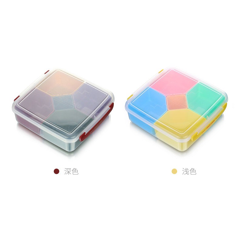 Hộp nhựa đựng thực phẩm cao cấp 5 ngăn Inomata - Hàng Nhật nội địa