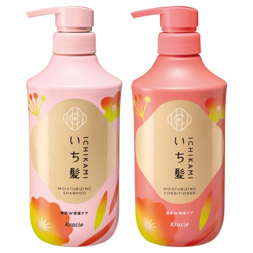 Dầu gội dưỡng ẩm tóc Ichikami Moisturizing Shampoo Kraice 450ml - Hàng Nhật chính hãng