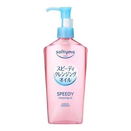 Dầu tẩy trang nhanh Kose Softymo Speedy cleansing oil 240ml hồng - Hàng Nhật nội địa