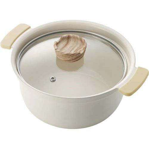 Nồi nhôm đúc chống dính thành cao Ceramic Kakusee, size 18cm - Hàng Nhật nội địa