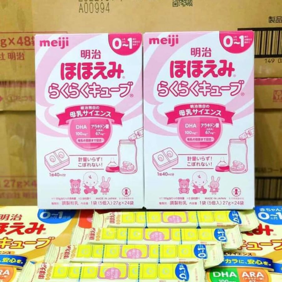 Sữa Meiji thanh số 0 nội địa Nhật 30 thanh (0 - 1 tuổi) mẫu mới 810g - Hàng Nhật nội địa