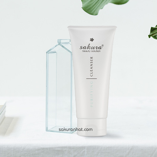 Sữa rửa mặt dành cho da dầu, mụn Sakura Purifying Cleanser 100ml