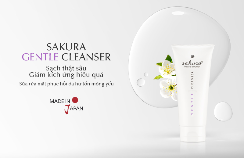 Sữa rửa mặt Dành cho da nhạy cảm Sakura Sensitive Gentle Cleansing Foam (mã mới)
