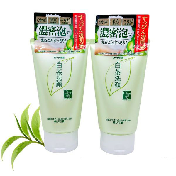 Sữa Rửa Mặt Trà Xanh Shirochasou Rohto 120g- Hàng Nhật nội địa