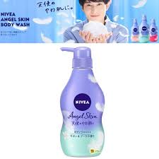 Sữa tắm Nivea Angel Skin - Savon & Bouquet - Chai 480ml- Hàng Nhật nội địa
