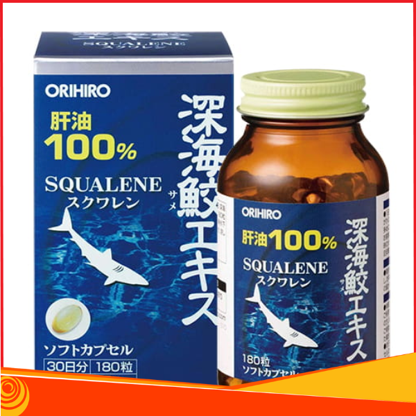 Viên uống dầu gan cá mập Orihiro 180 viên( đã phân loại) - Hàng Nhật nội địa