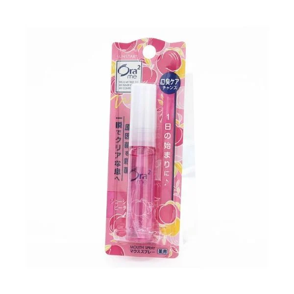 Xịt thơm miệng Ora2 Juicy Peach 6ml (Hương đào mọng nước) - Hàng Nhật chính hãng