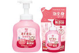 ARAU BABY- Sữa tắm gội 2in1 thảo mộc dưỡng ẩm 450ml- Hàng Nhật nội địa