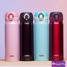 Bình nước giữ nhiệt Thermos 500ml màu Đen- Hàng Nhật nội địa