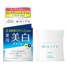 Kem dưỡng trắng da Kose Moisture Mild White Cream (55g)-Hàng Nhật Nội Địa