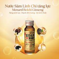 Nước Sâm Linh Chi Menard Reishi Ginseng phục hồi thể lực nhanh, tăng đề kháng( 10 chai x 50ml)