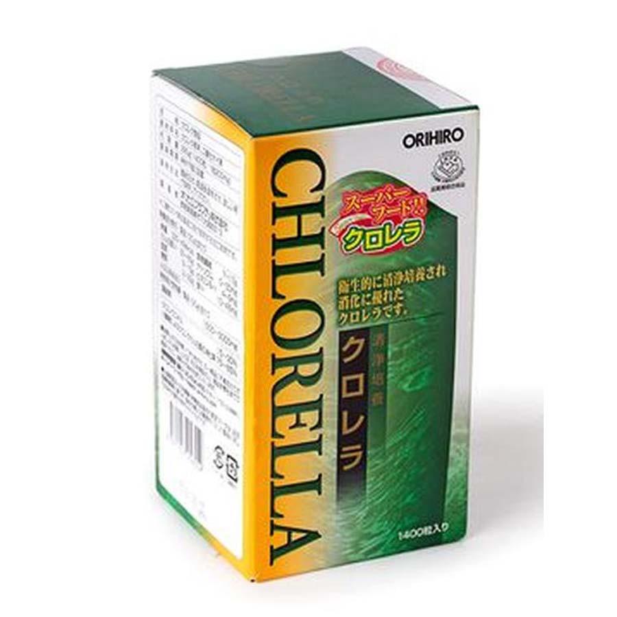 Tảo Lục Orihiro Chlorella (hộp 1400 viên) - Hàng Nhật nội địa