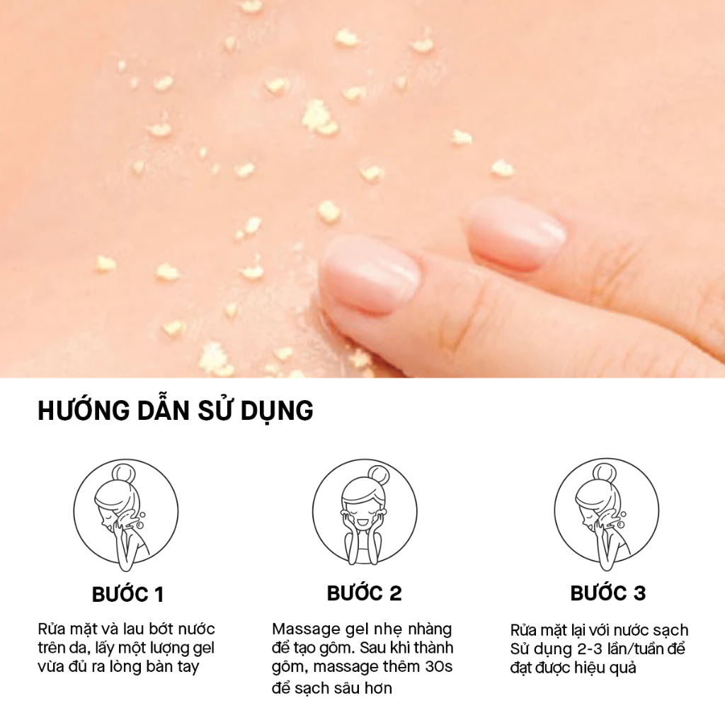 Tẩy Da Chết Rosette Bright Peel Cam Chanh Vitamin C 120g  - Hàng Nhật nội địa