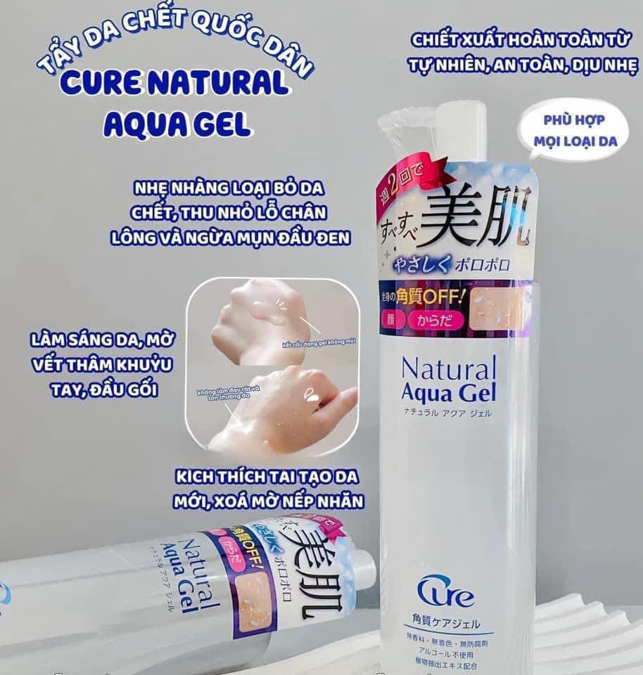 Tẩy tế bào chết Cure Natural Aqua Gel 250g - Hàng Nhật nội địa