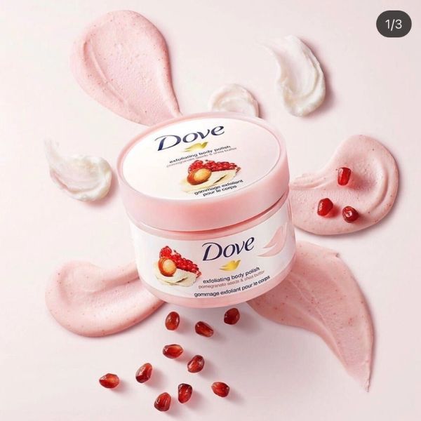 Tẩy tế bảo chết Dove bản Đức bản màu hồng - Hàng Nhật nội địa