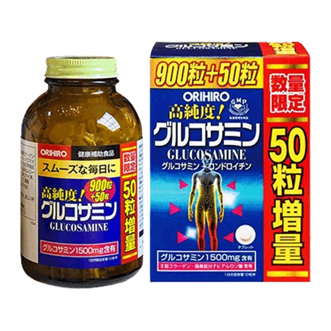 VIÊN UỐNG BỔ XƯƠNG KHỚP GLUCOSAMINE ORIHIRO 1500MG 950VIÊN