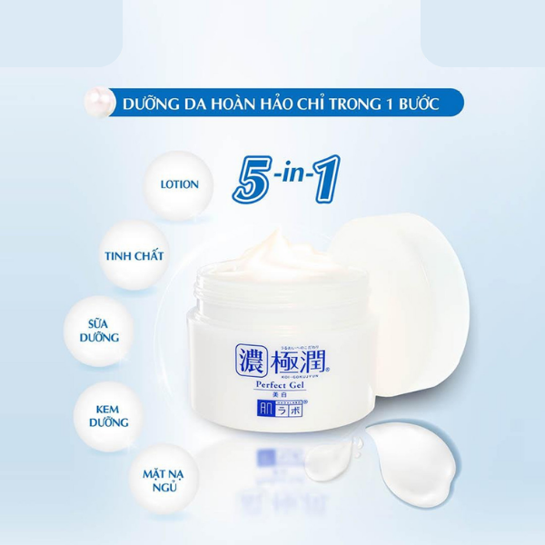 Gel dưỡng trắng làm mờ thâm nám Hadalabo 100g Koi Gokujyun - Hàng Nhật nội địa