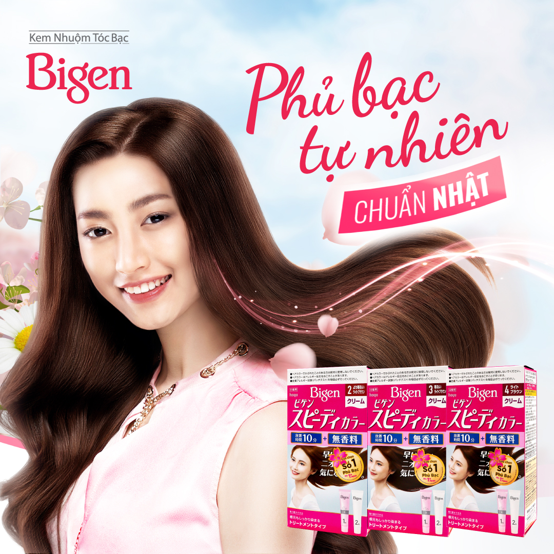 Thuốc nhuộm tóc phủ bạc nhanh 10p Nhật Bản Bigen Speedy Color Cream màu 6 (đen tự nhiên)