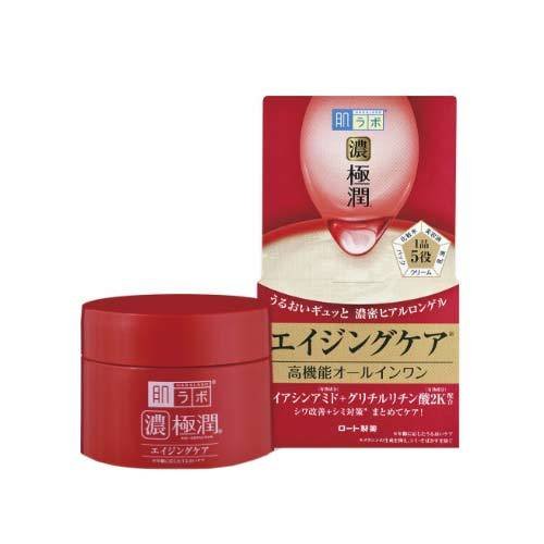 Gel dưỡng ẩm Hadalabo Gokujun cải thiện nếp nhăn chống lão hóa 100g màu đỏ - Hàng Nhật nội địa
