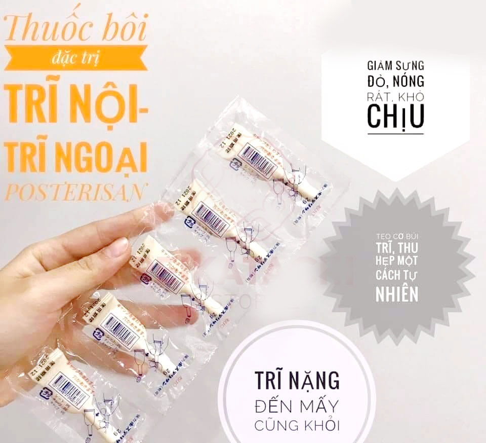 Kem bôi trĩ Posterisan Forte Nhật Bản 2g x 5 tuýp-Hàng Nhật Nội Địa