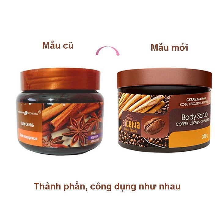 Kem tẩy da chết toàn thân đinh hương quế Bilena 380gr - Hàng Nhật nội địa