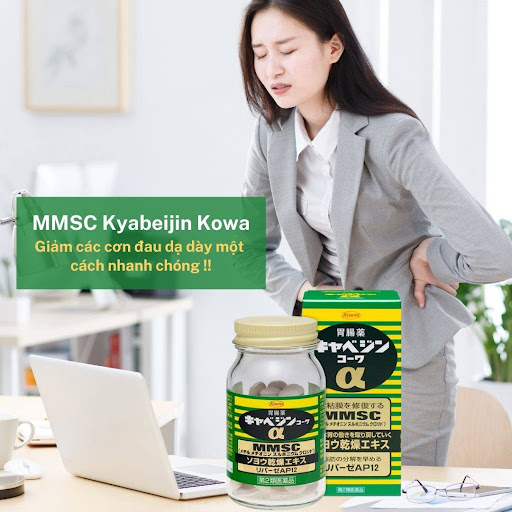 Viên uống đau dạ dày Nhật Bản MMSC Kyabeijin Kowa 300 viên mẫu mới - Hàng Nhật nội địa