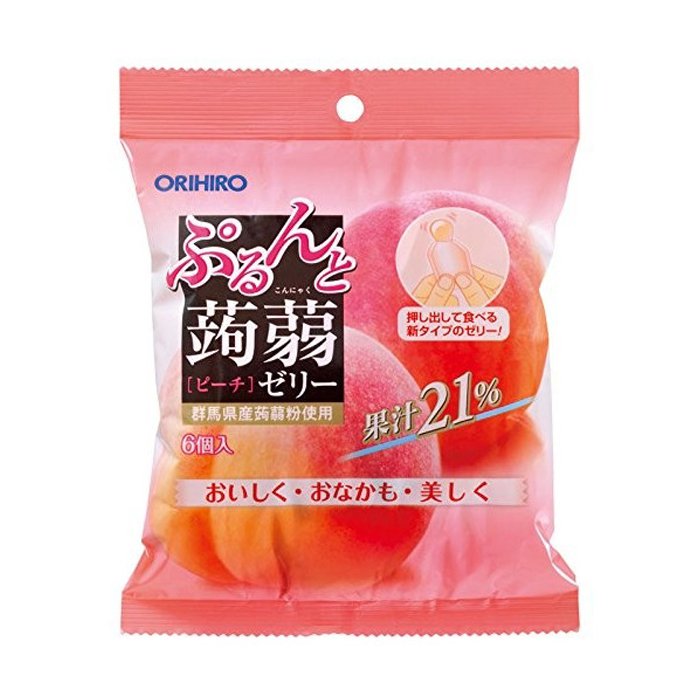 Thạch Orihiro vị đào 20gx6 - Hàng Nhật nội địa