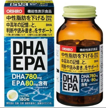 Viên uống bổ não Orihiro DHA& EPA hộp 180v