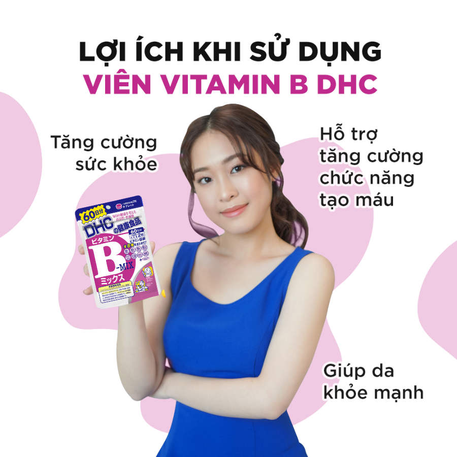 Viên uống Vitamin B tổng hợp DHC 60 ngày gói 120 viên - Hàng Nhật nội địa