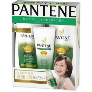 Bội dầu gội & xả Pantene sét 3 màu xanh lá - Hàng Nhật nội địa