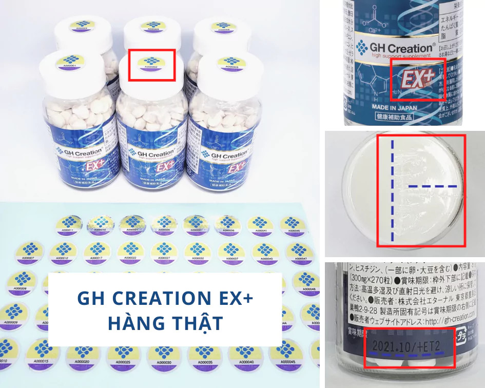 ( Big Sale) Viên uống hỗ trợ tăng chiều cao GH Creation EX 270v Nhật Bản- Hàng Nhật nội địa