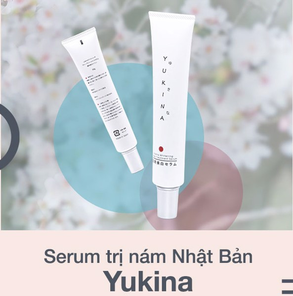 Tinh Chất Yukina Ngừa Nám Tàn Nhang Whitening Deep Treatment Serum 50g - Hàng Nhật nội địa
