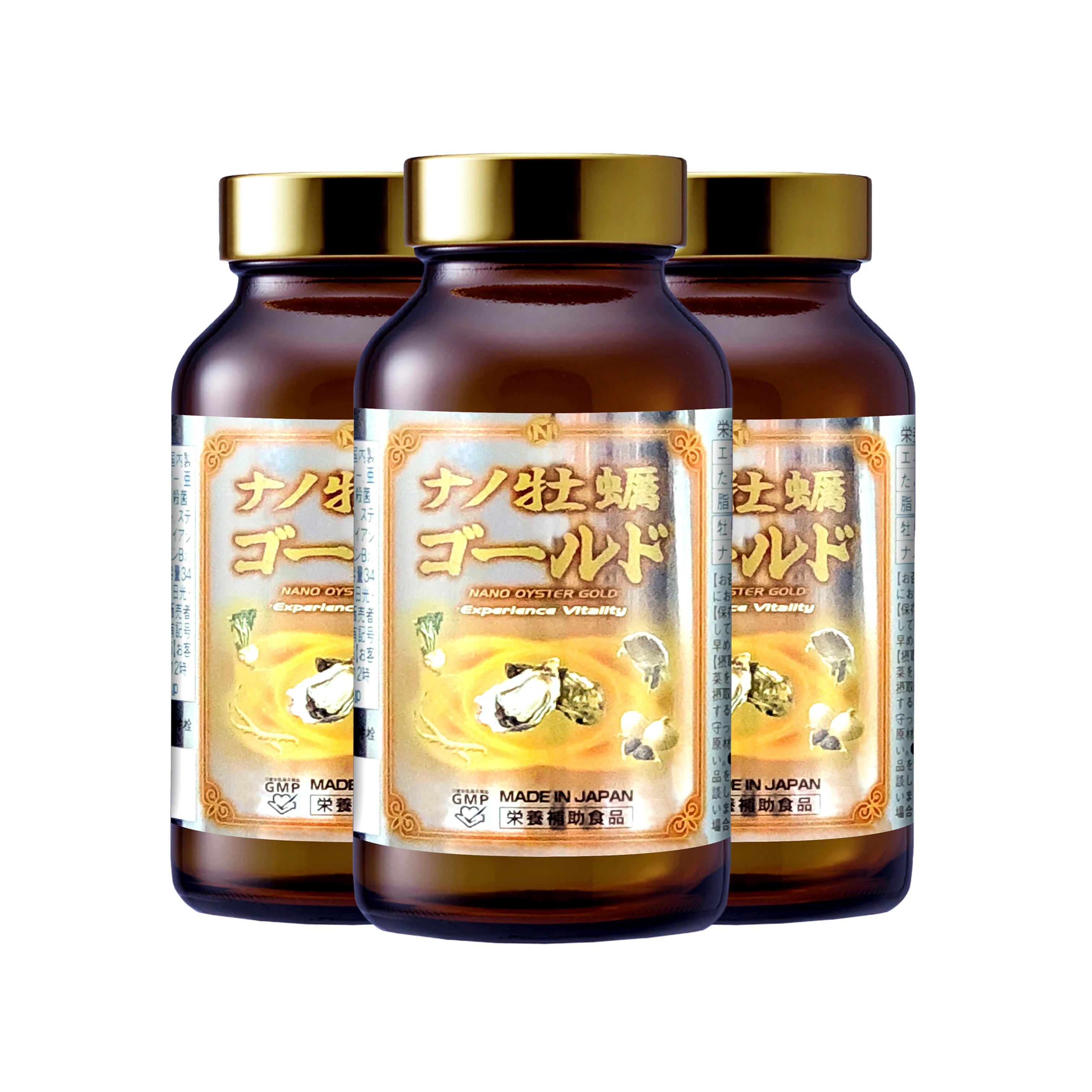 Viên Uống Tinh Chất Hàu Tươi Nano Oyster Gold NICHIEI BUSSAN 120 Viên - Hàng Nhật chính hãng