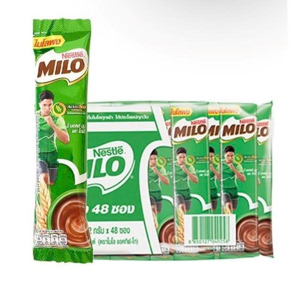 ( Thái Lan) Túi 48 gói sữa bột Milo Nestle hòa tan