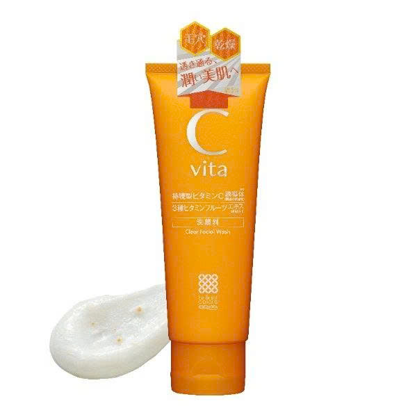 Sữa rửa mặt sáng da Meishoku C vita Clear Facial Wash 100g - Hàng Nhật Nội Địa